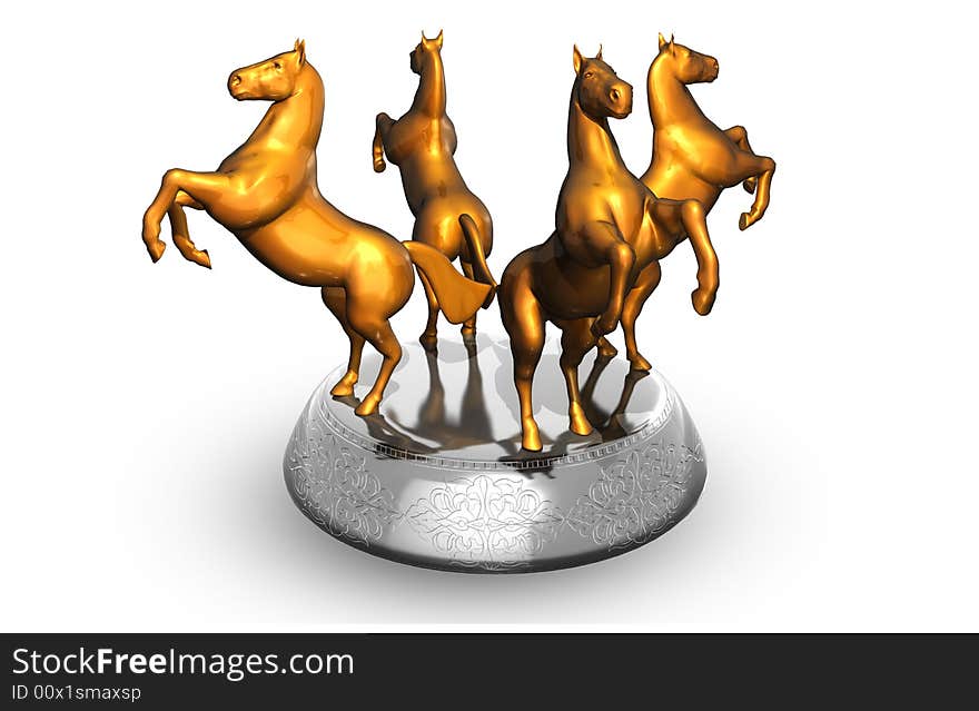 Statuette of horse