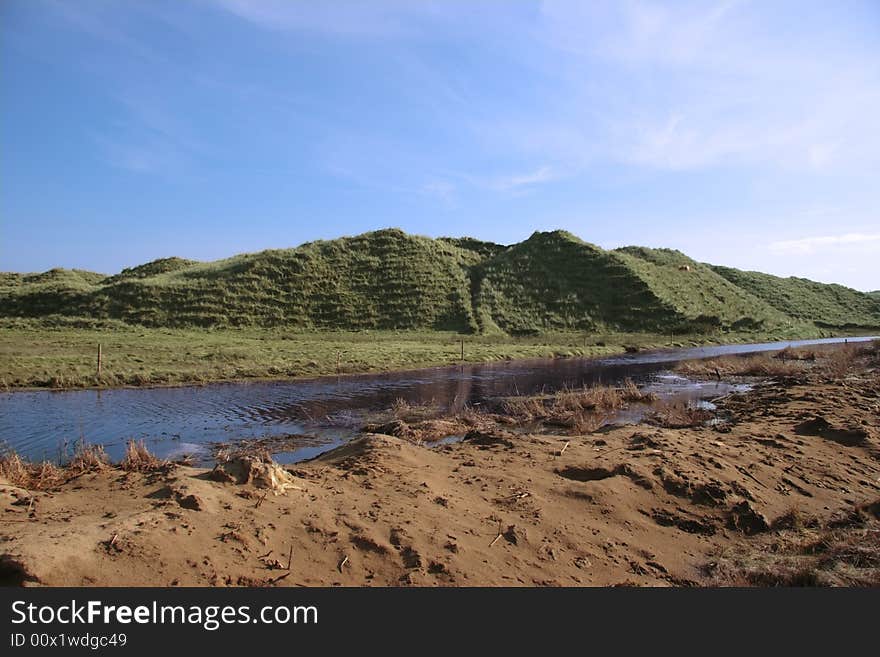 Weird sand dunes on the west coast of ireland. Weird sand dunes on the west coast of ireland