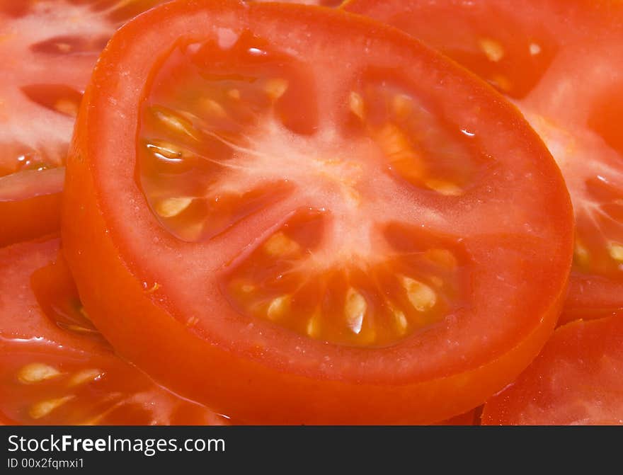 Tomato salad - healthy eating - vegetables - close up. Tomato salad - healthy eating - vegetables - close up