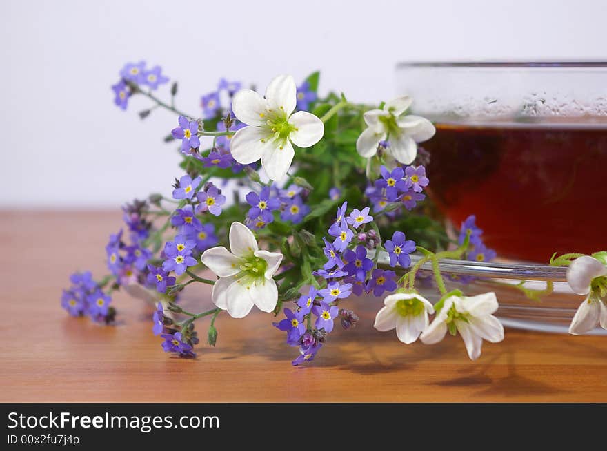 Tea and flowers