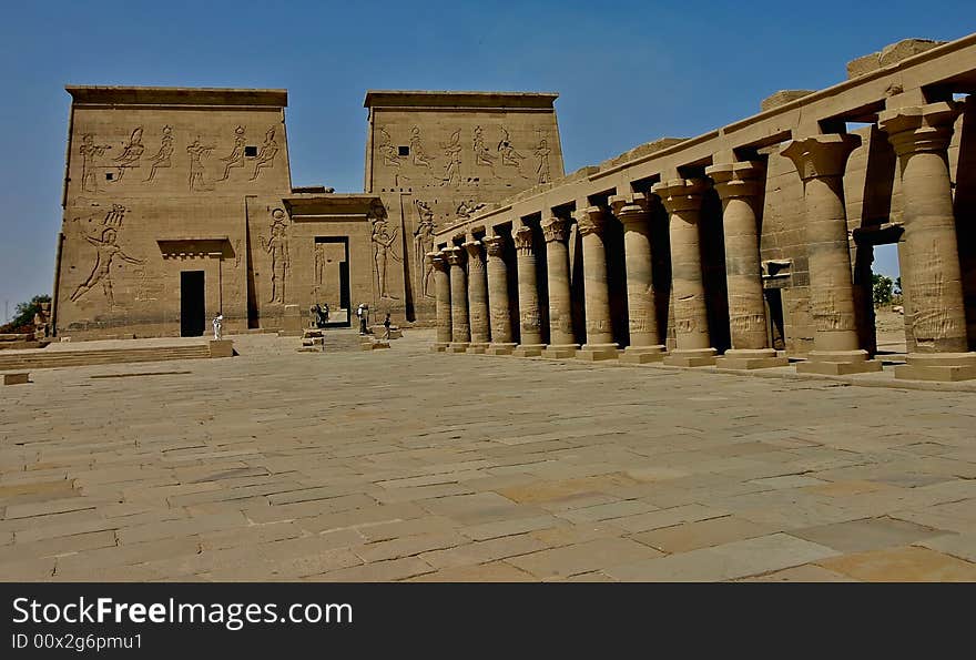 Philae Temple Colums