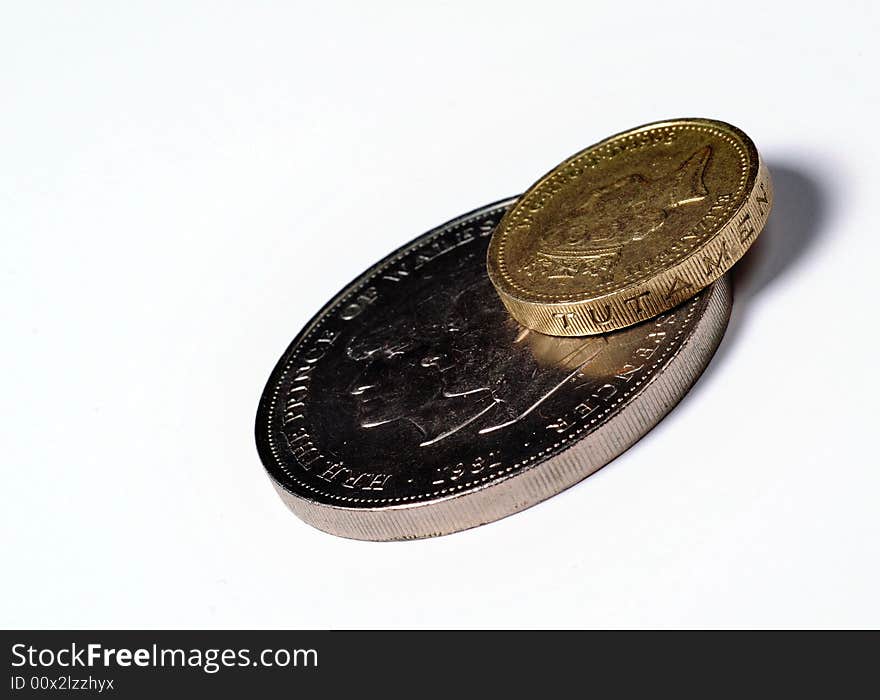 The photo of the one pound sterling