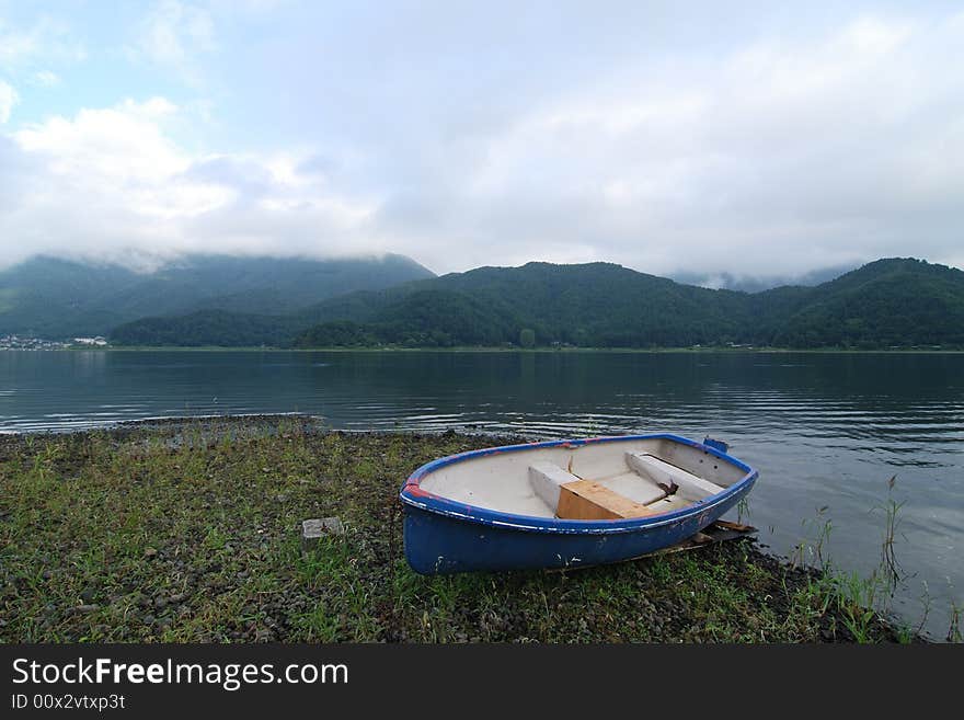 Landscape with boat