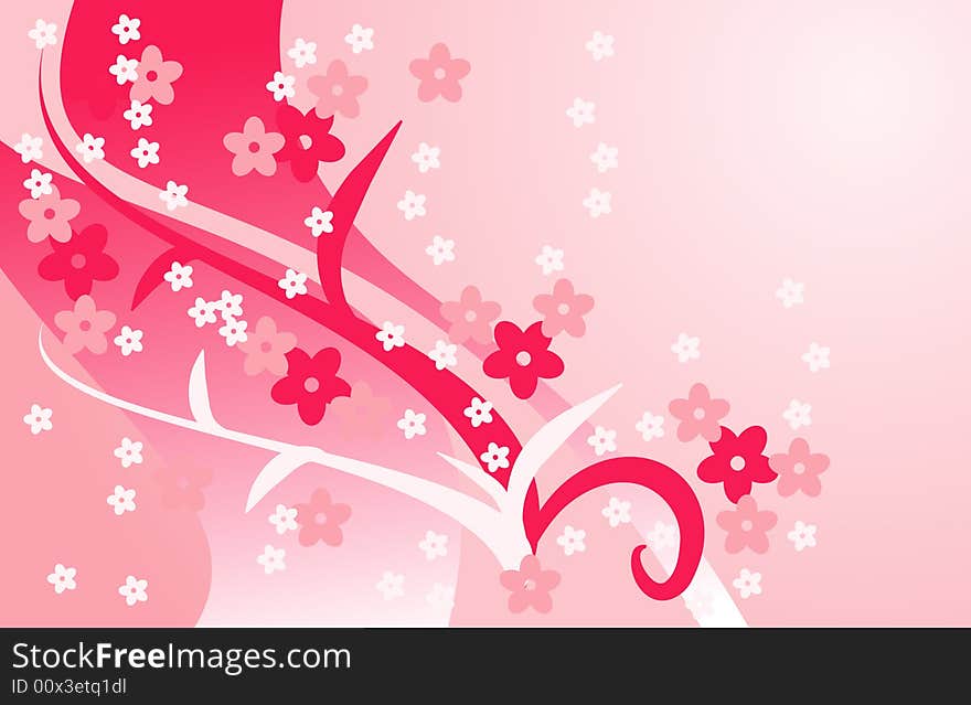 Absrtact Color floral background for your design