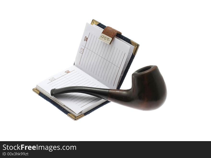 Notebook And Pipe