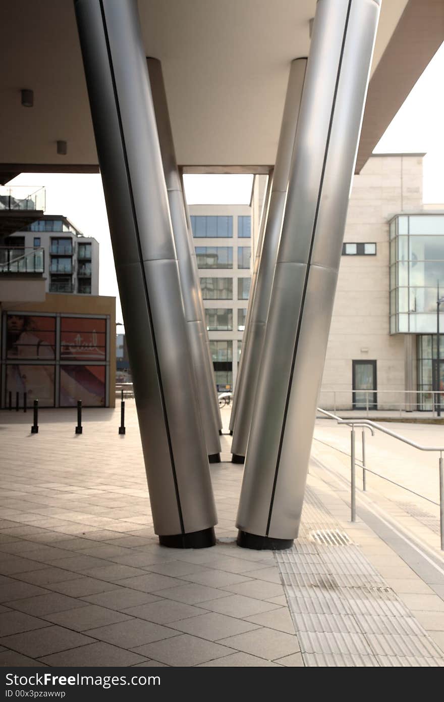 Steel columns in Leeds West Yorkshire