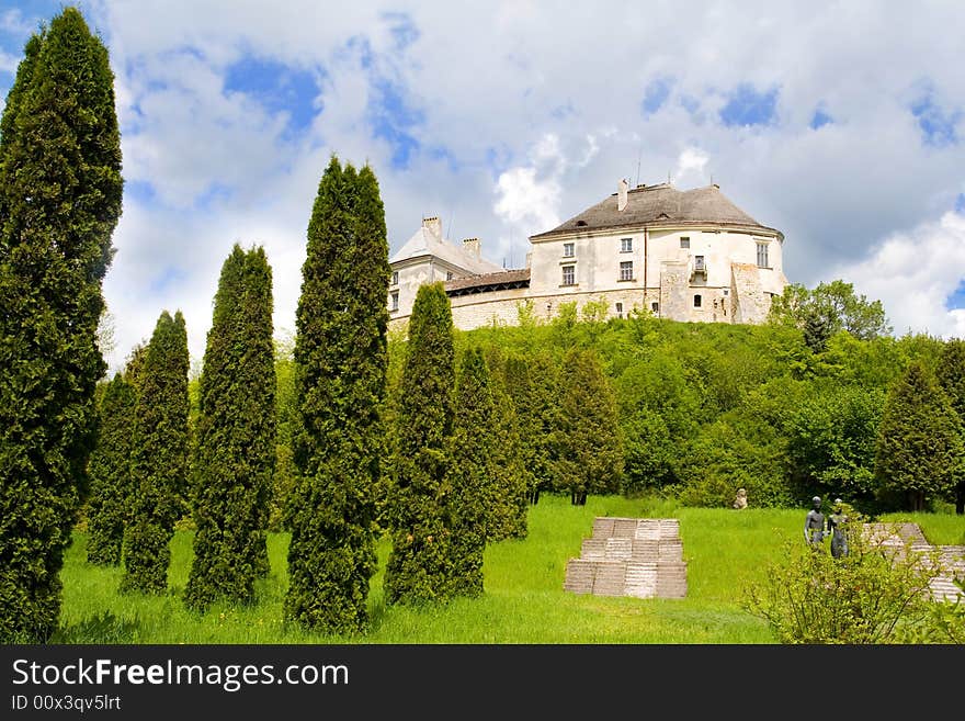 Fortress in Olesko in Ukraine