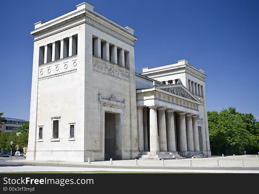 The Propylaen monument in Munich, Bavaria