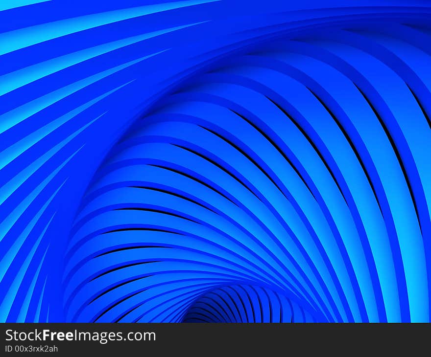 Abstract art blue arc background. Abstract art blue arc background