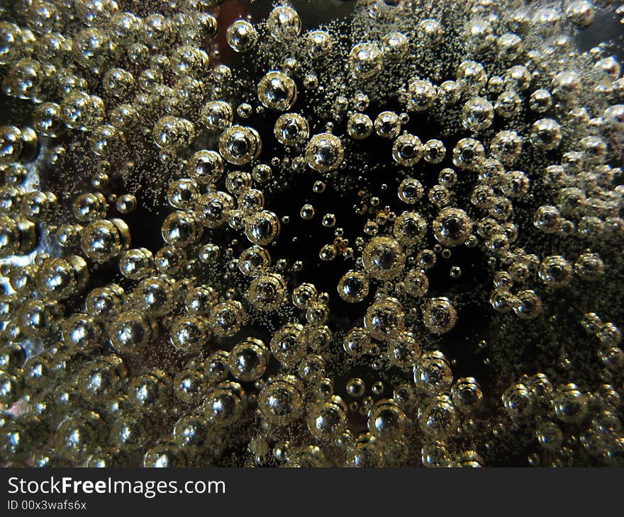 Abstract background with bubbles