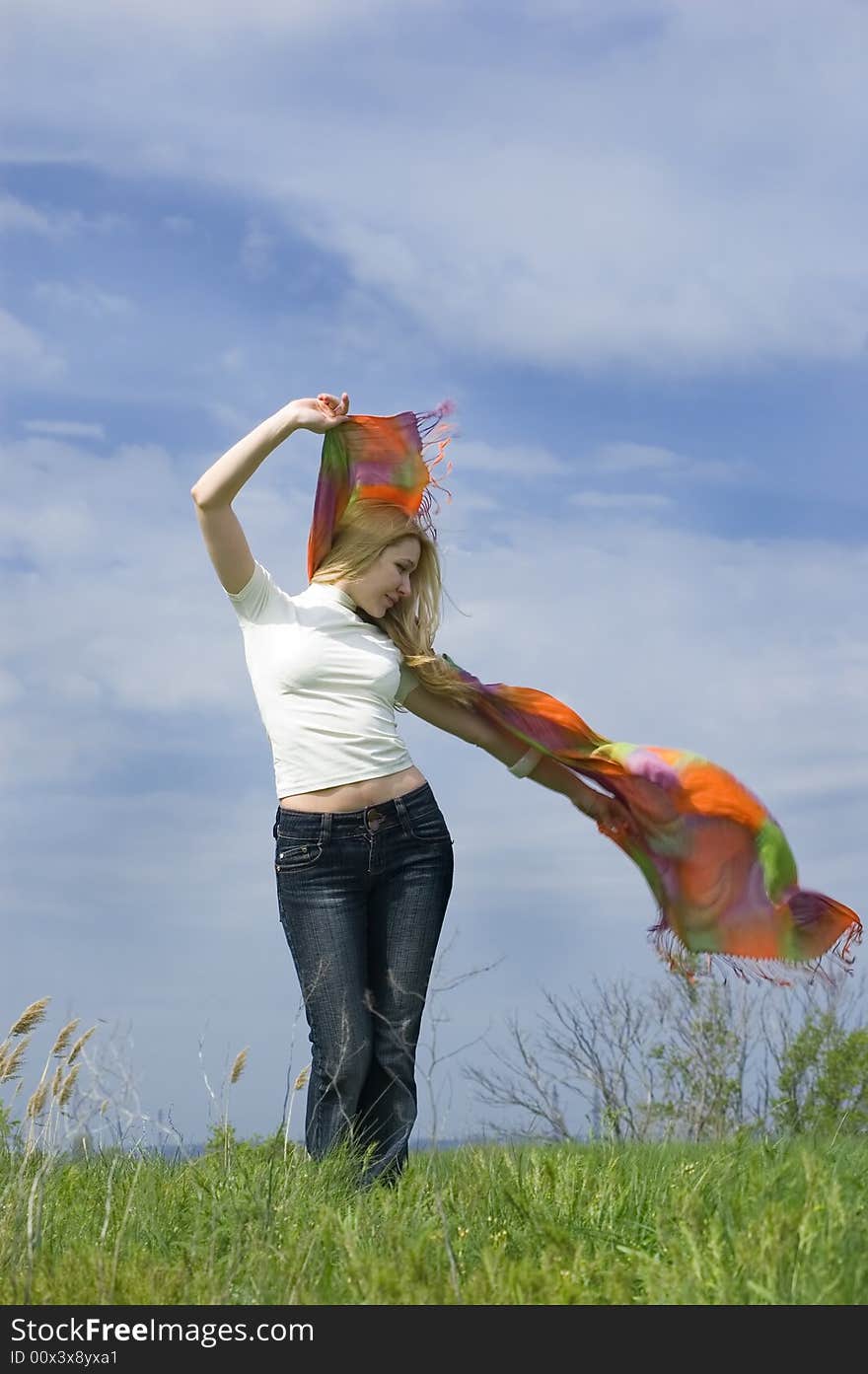 Girl With Scarf