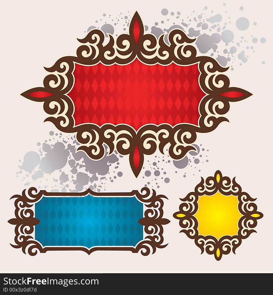 Vector ornament In flower style. Vector ornament In flower style