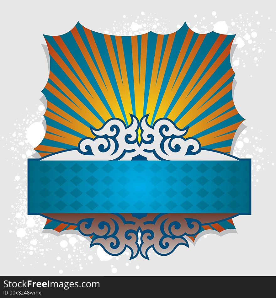 Vector ornament In flower style. Vector ornament In flower style