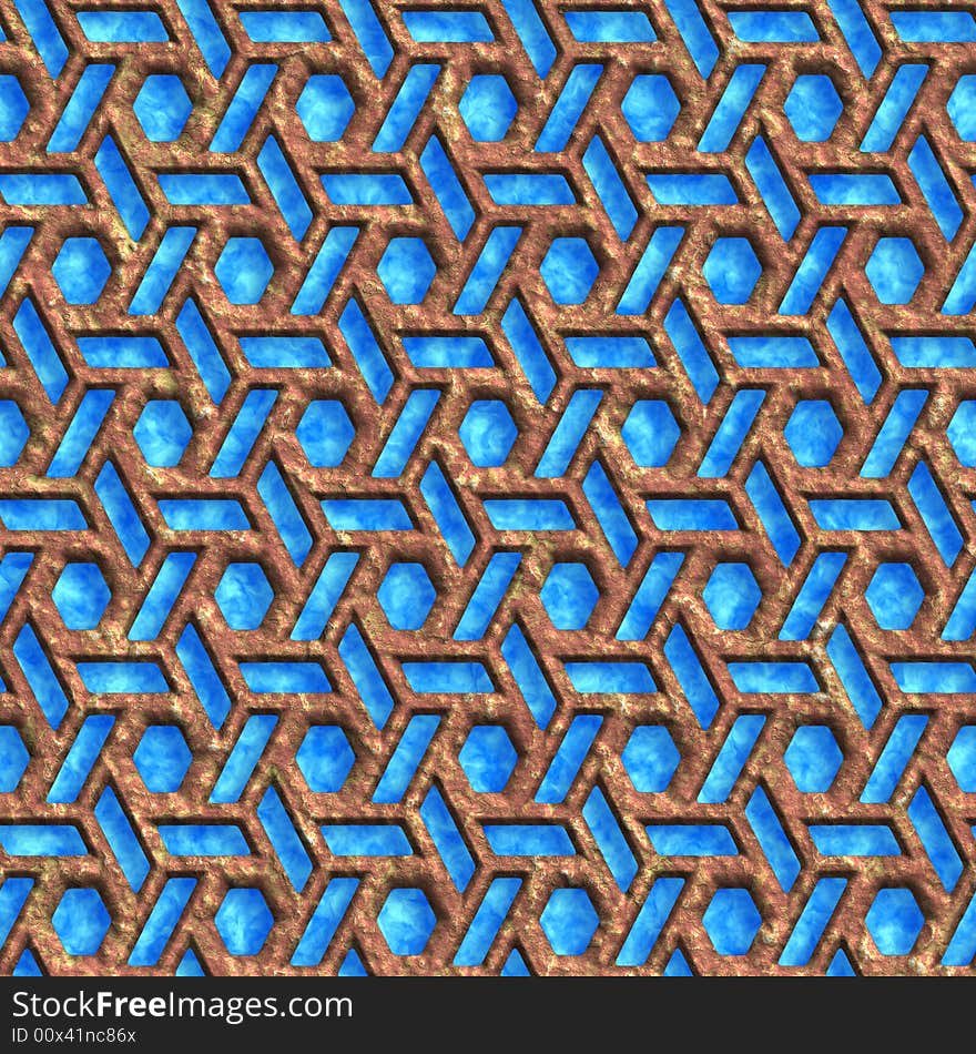 Abstract grates pattern