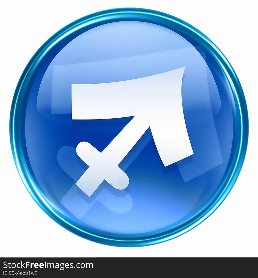 Sagittarius Zodiac Button Icon