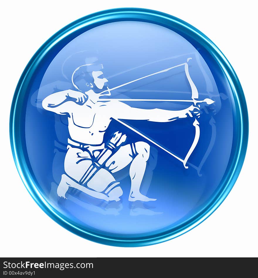 Sagittarius Zodiac Button Icon