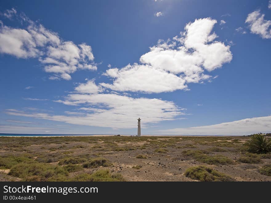 Lighthouse on the Beach at Morro Jable.