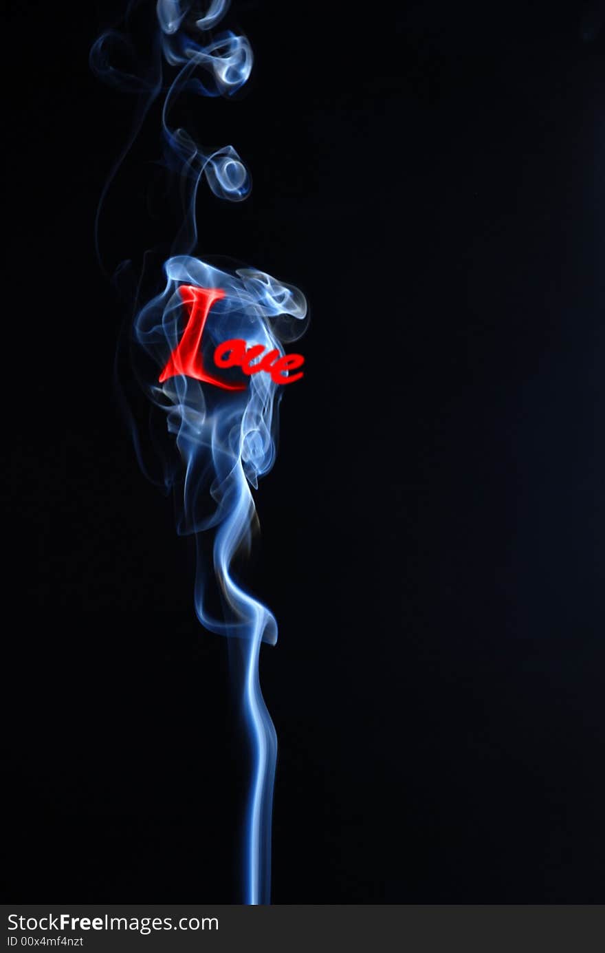 Smoke with text