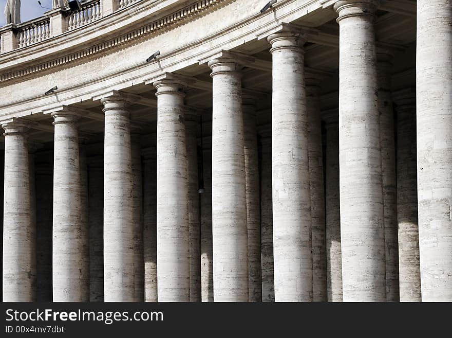 Columns Of The Basilica At St. Peter S Square, Roma