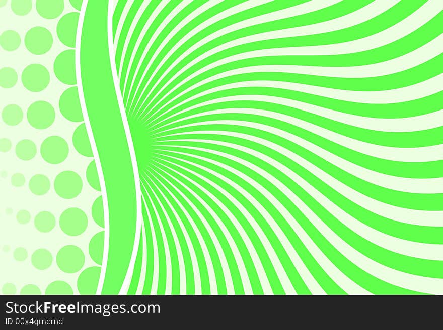 Vector illustration of abstract green