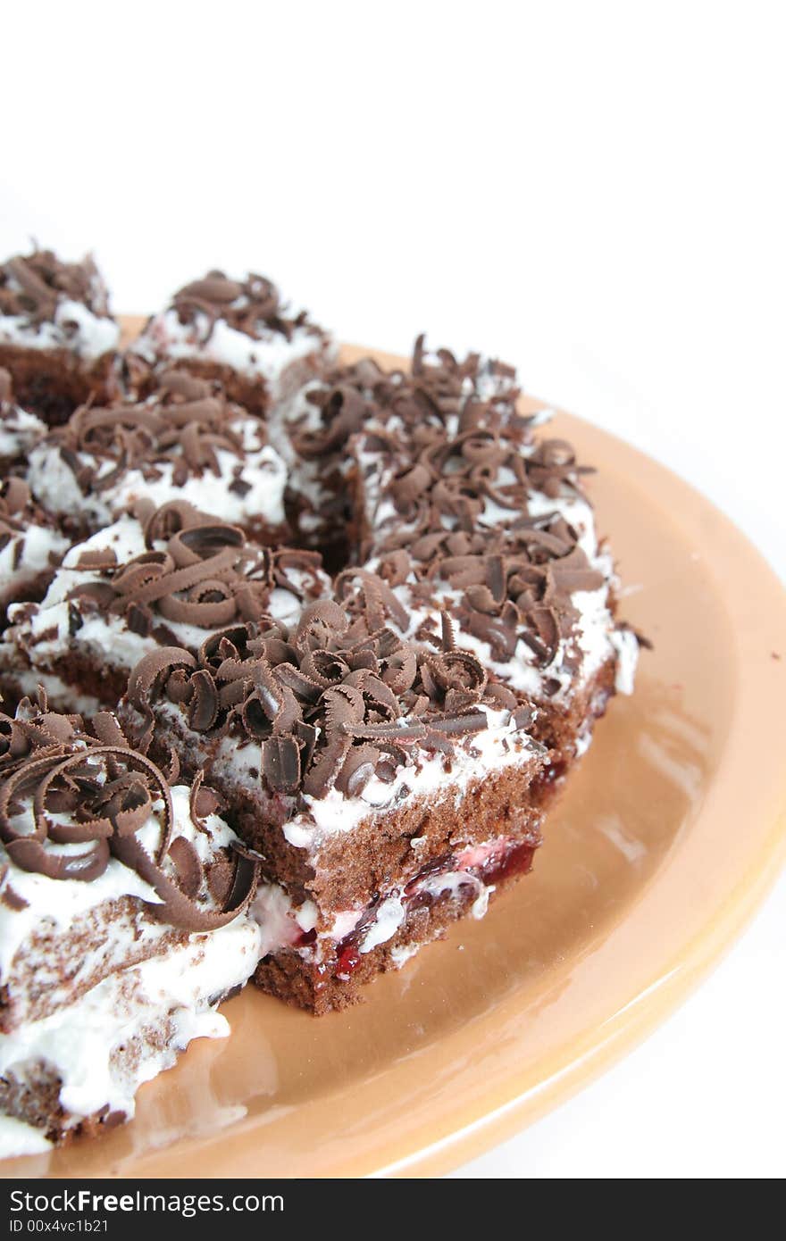 Sliced Of Black Forest Cake