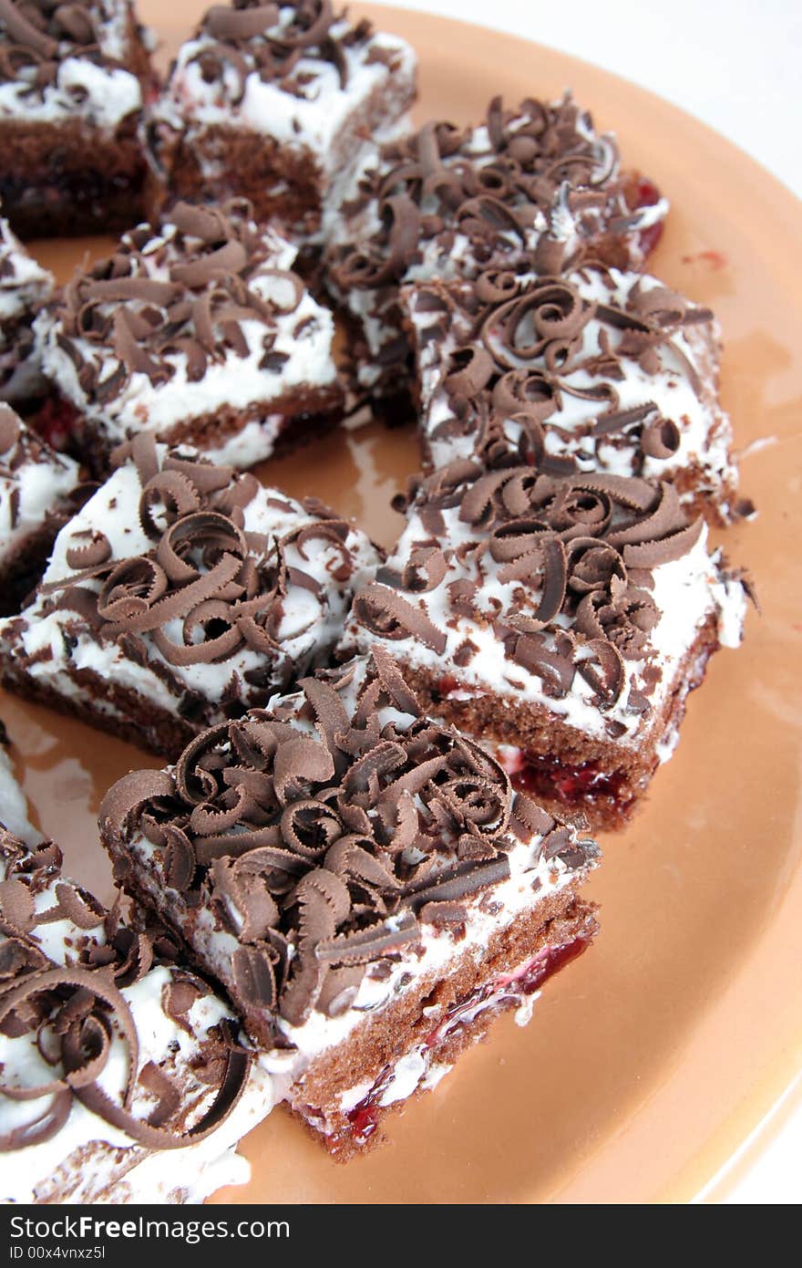 Sliced Of Black Forest Cake