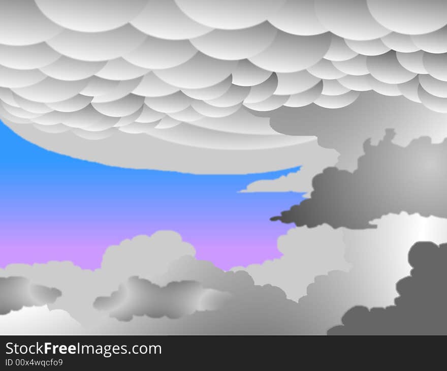 Mammatus Clouds, Bitmap