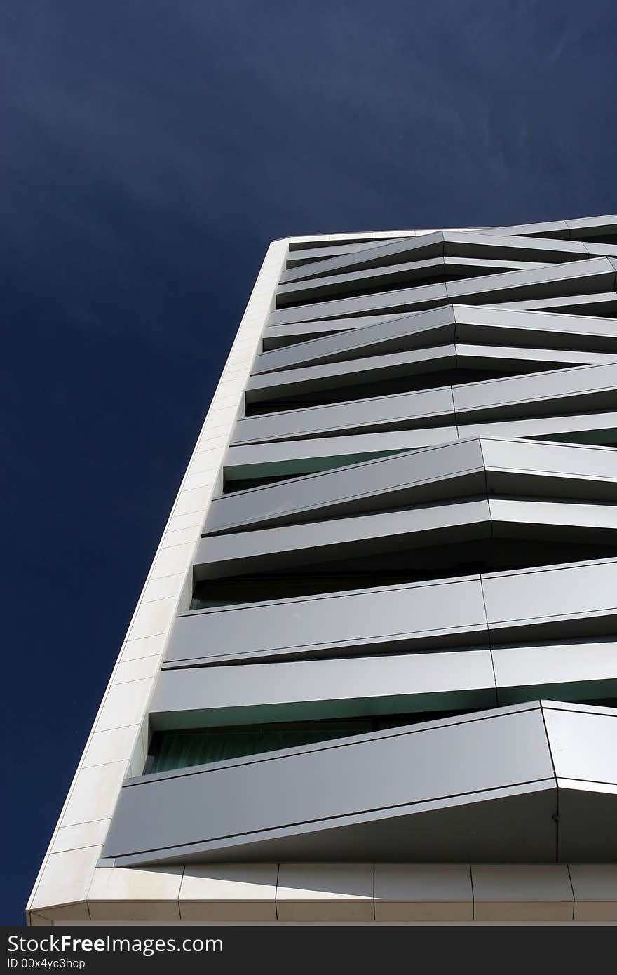 Business Building, isolated in beautiful blue sky