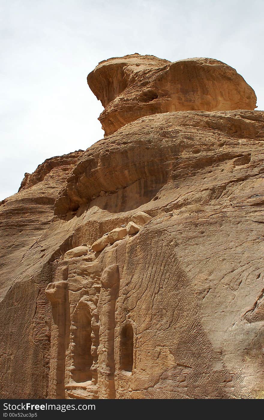 Ancient dwelling in mountains of jordan. Ancient dwelling in mountains of jordan