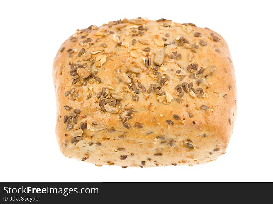 Bread roll isolated on a white background. Bread roll isolated on a white background.