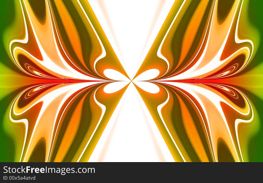 Modern 3D rendered fractal design(abstract background)