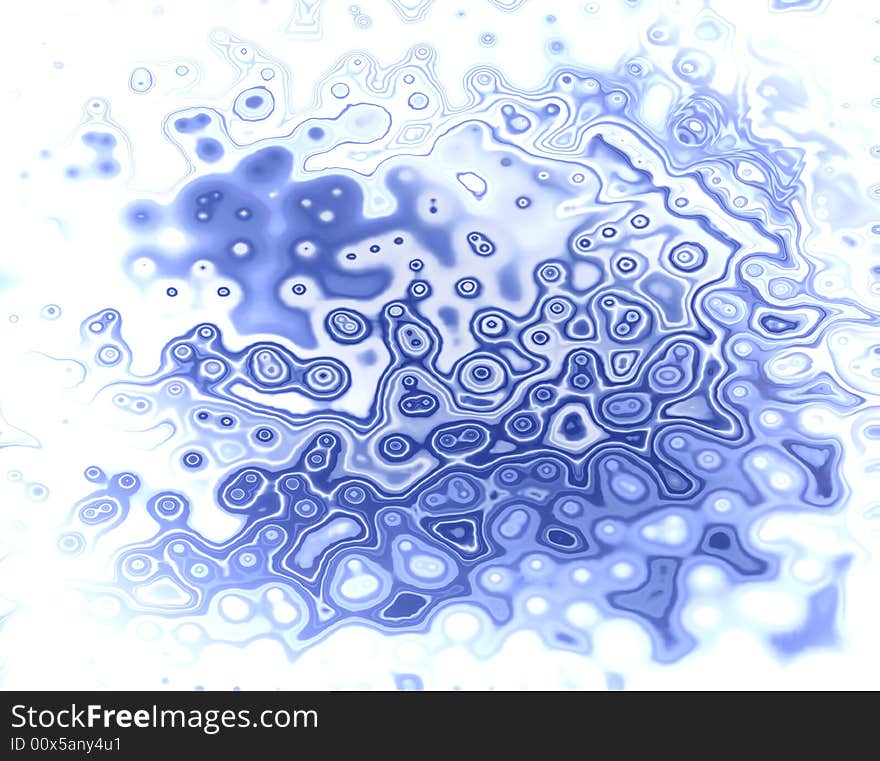 Modern 3D rendered fractal design(abstract background)