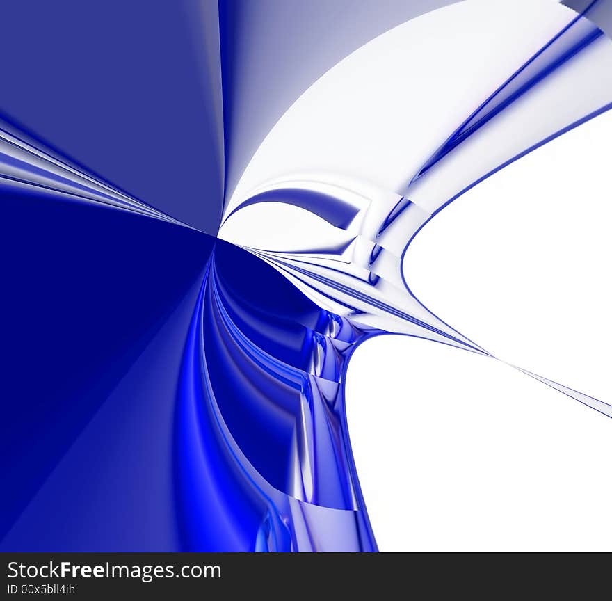 Modern 3D rendered fractal design(abstract background)