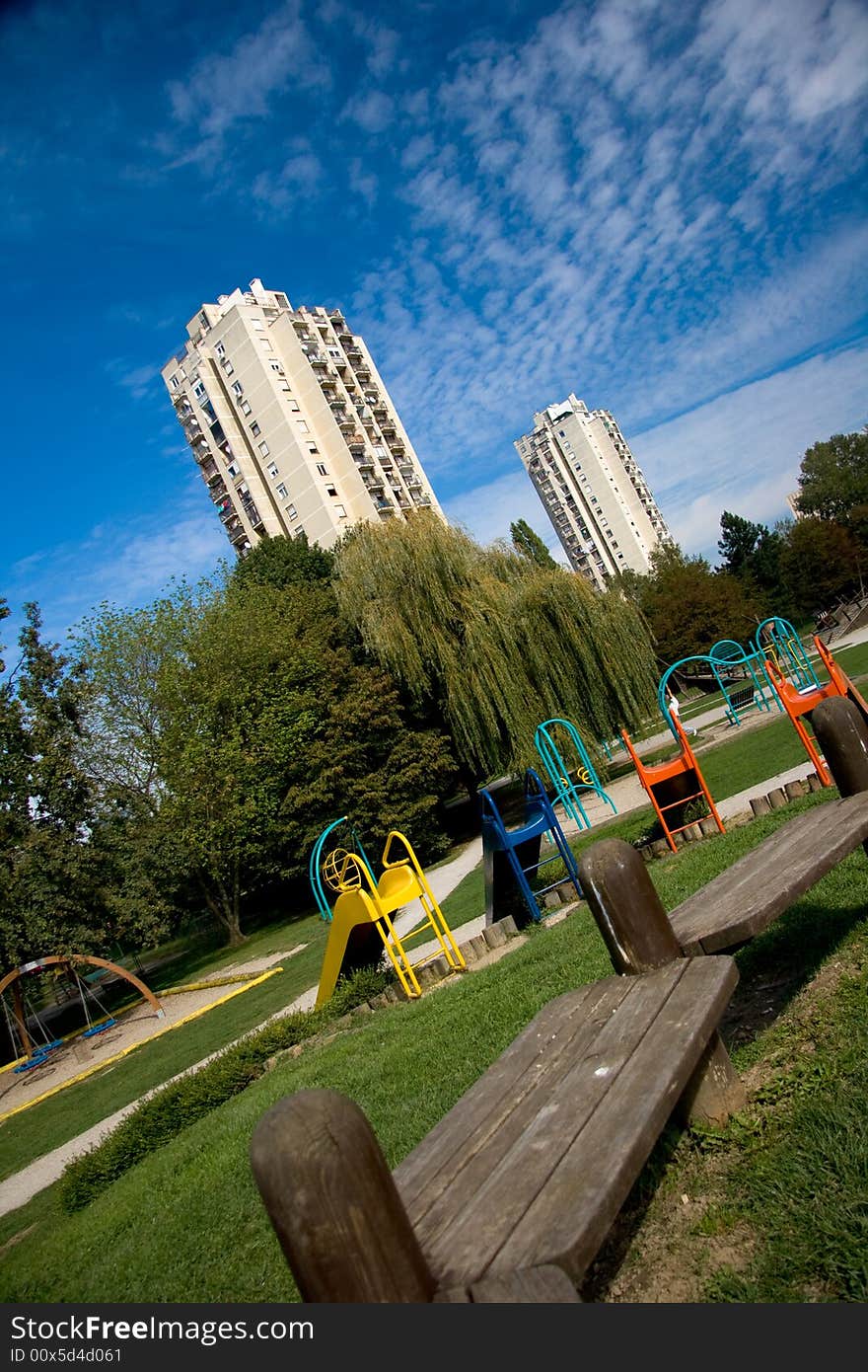 Playground in the city