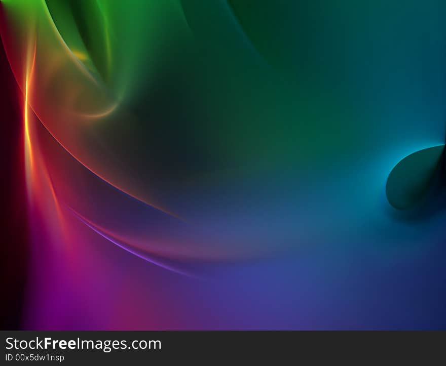 Modern 3D rendered fractal design(abstract background)