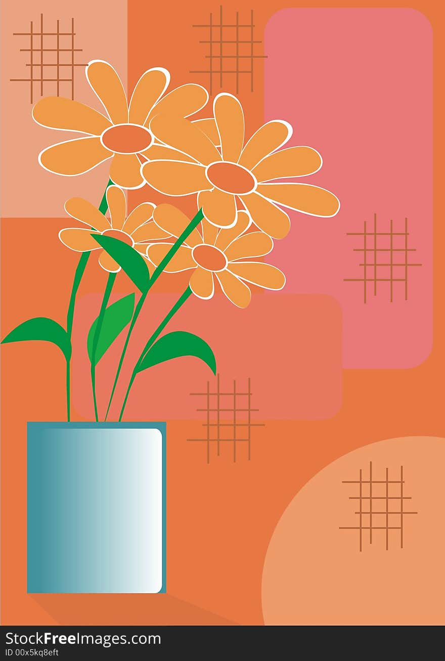 Flowers and vases