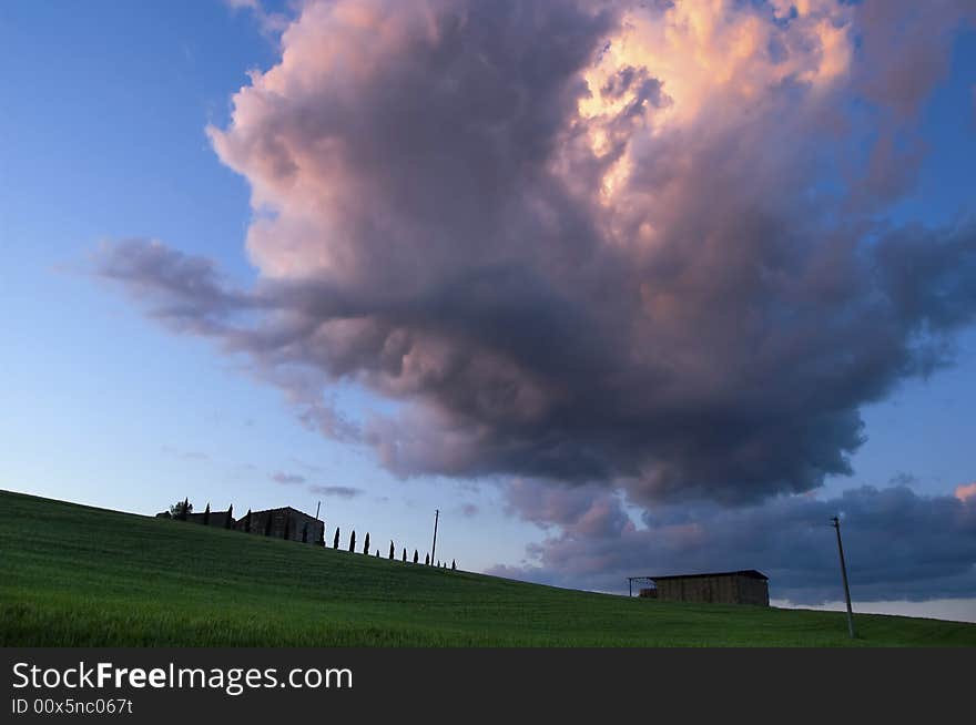 Evening clouds