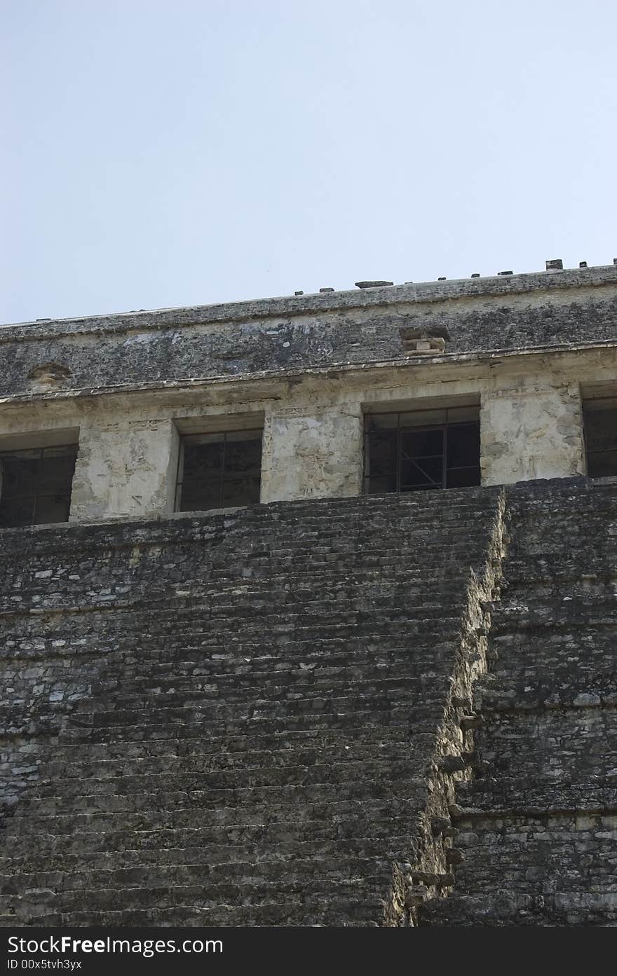 Detail of one of the temples in the mayan ruins of palenque, Chiapas Mexico. Detail of one of the temples in the mayan ruins of palenque, Chiapas Mexico