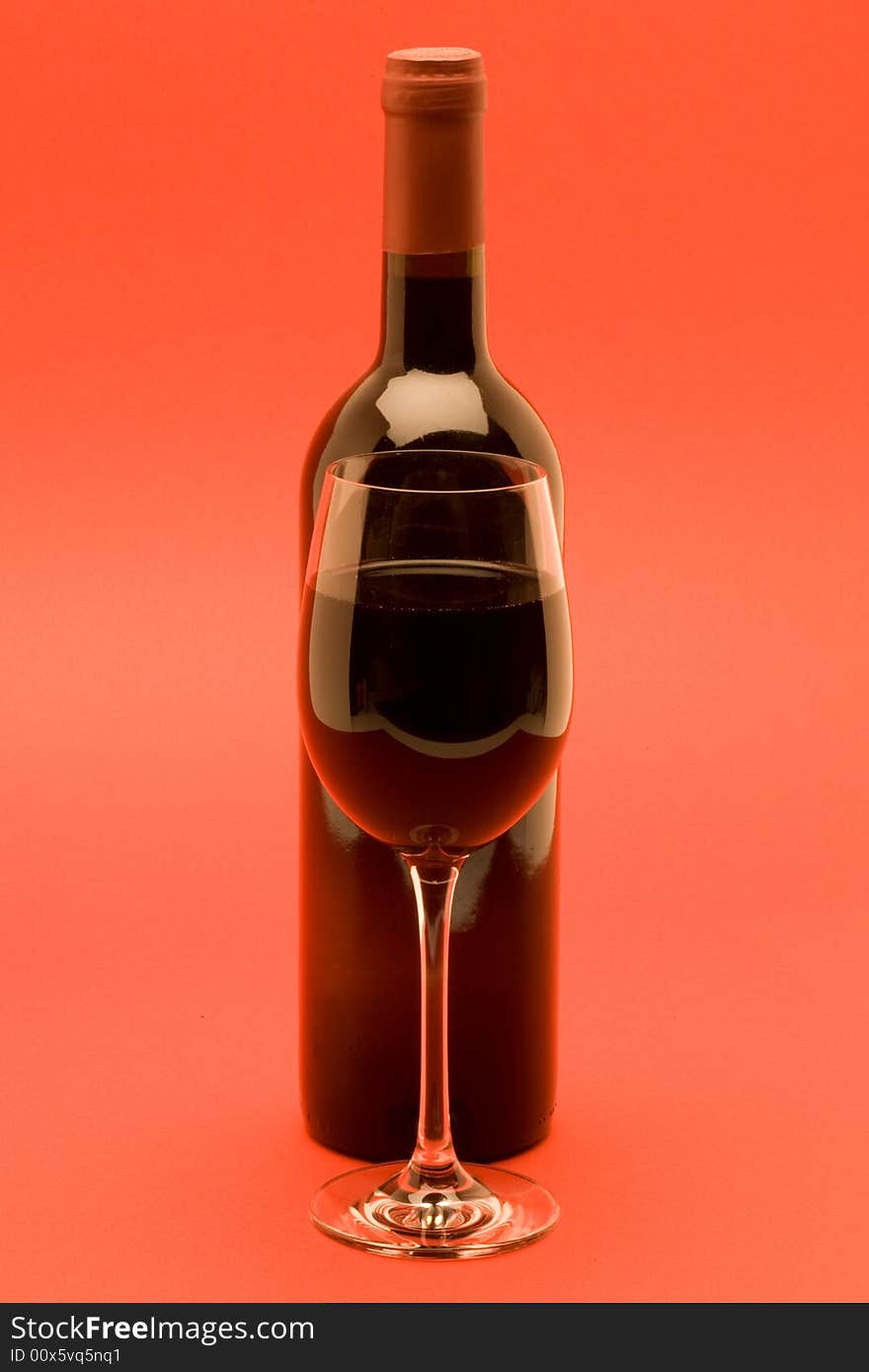 Red Wine On Red Background