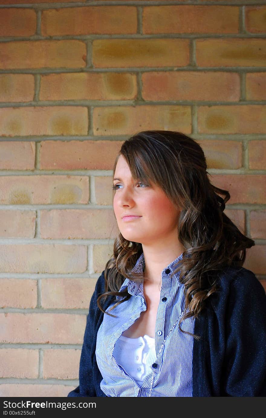 Shot of a pretty teenager waiting for her friend