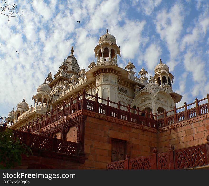 Indian raj memorial the Jaswant Thada, jodhpur near the Mehrangarh Fort. Indian raj memorial the Jaswant Thada, jodhpur near the Mehrangarh Fort