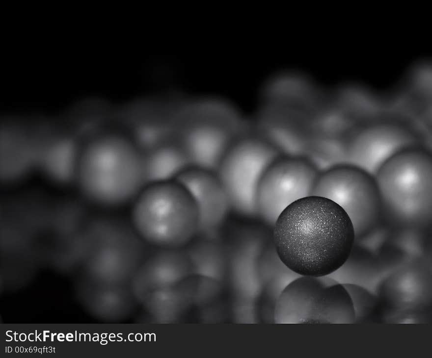 Abstract picture, showing a ball and his reflections. Abstract picture, showing a ball and his reflections.