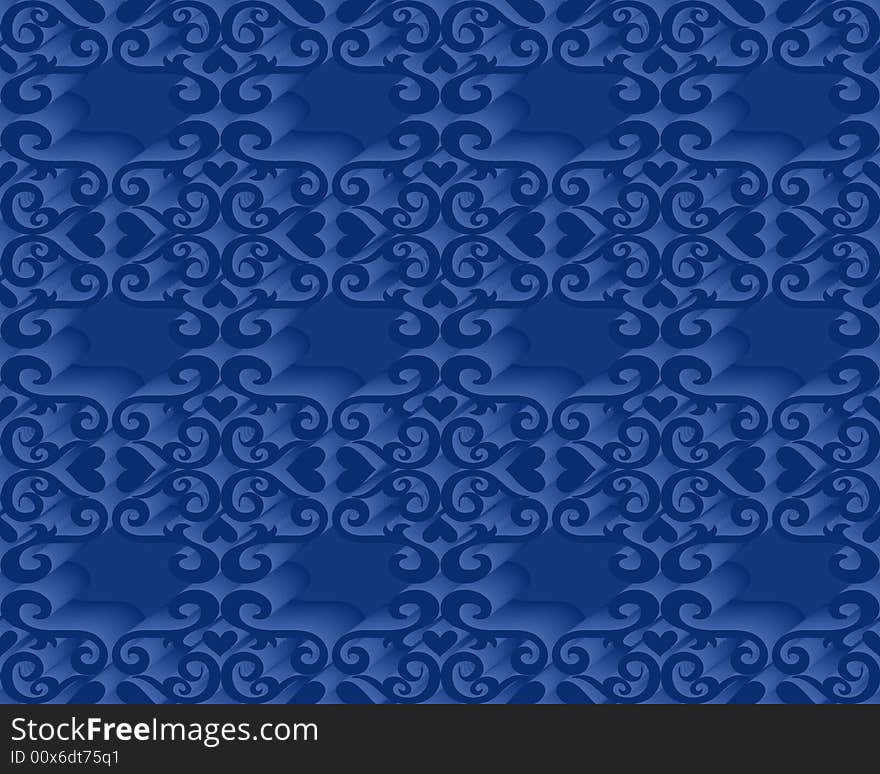 Seamless blue pattern