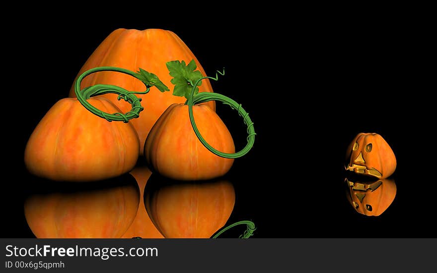 3d cg render of pumkin. 3d cg render of pumkin