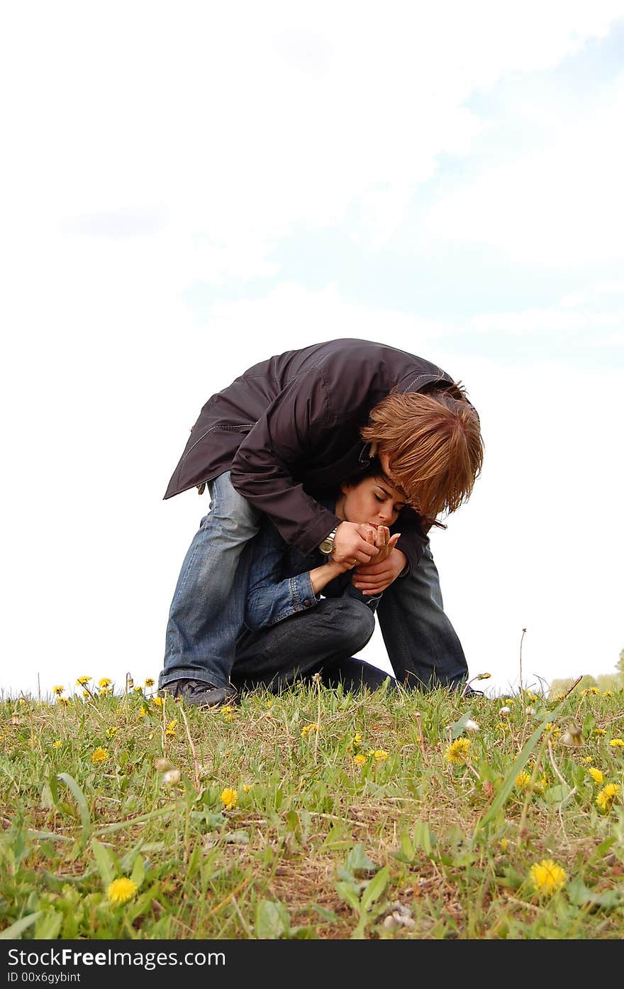 Girl and  boy