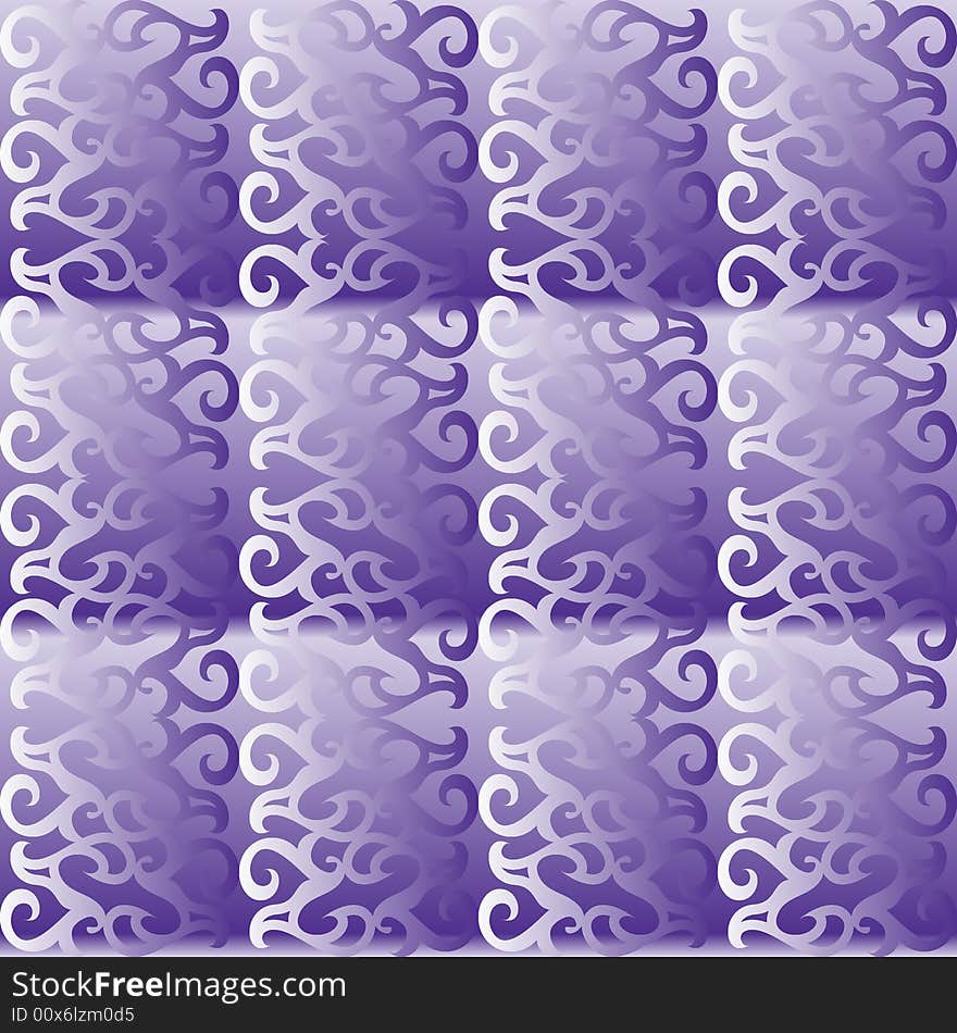 Seamless violet ornament vector pattern. Seamless violet ornament vector pattern