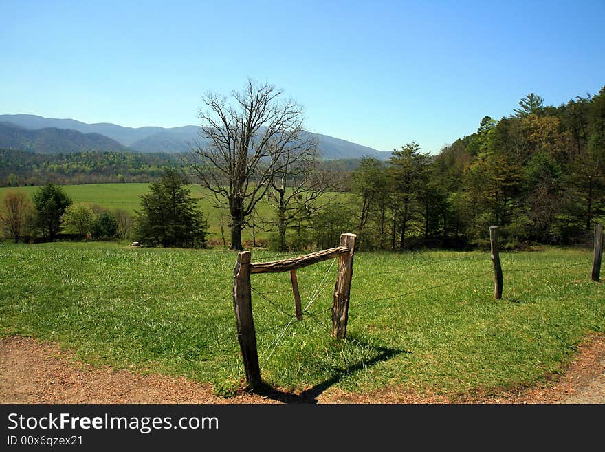 The Great Smoky Mountain National Park in the morning