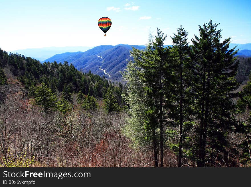 The Great Smoky Mountain National Park in the morning