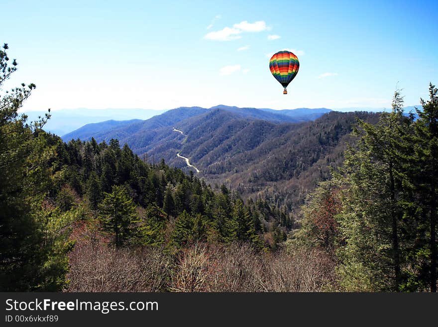 The Great Smoky Mountain National Park in the morning