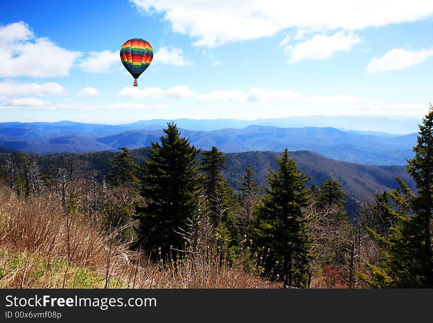 The Great Smoky Mountain National Park in the morning